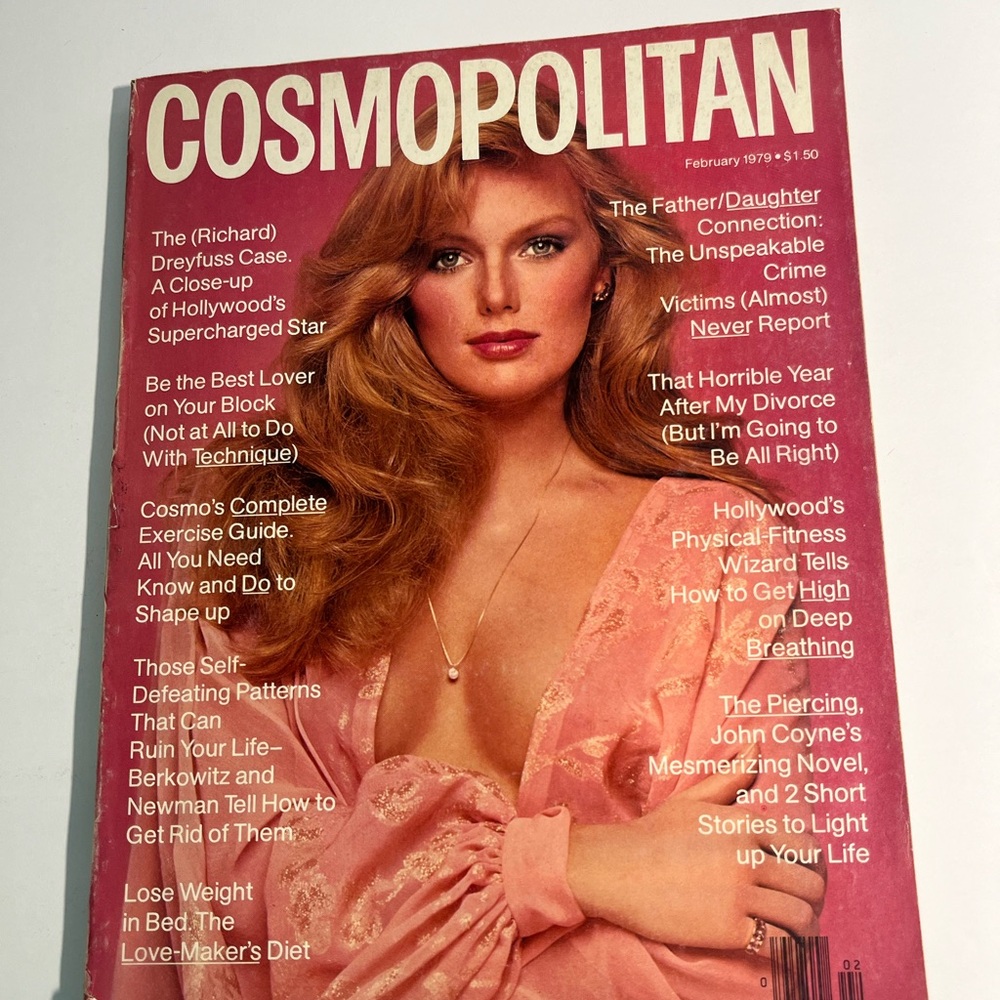 Vintage Cosmopolitan Magazine Cosmo February 1979 Patti Hansen Richard Dreyfuss